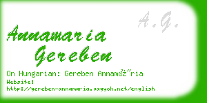 annamaria gereben business card